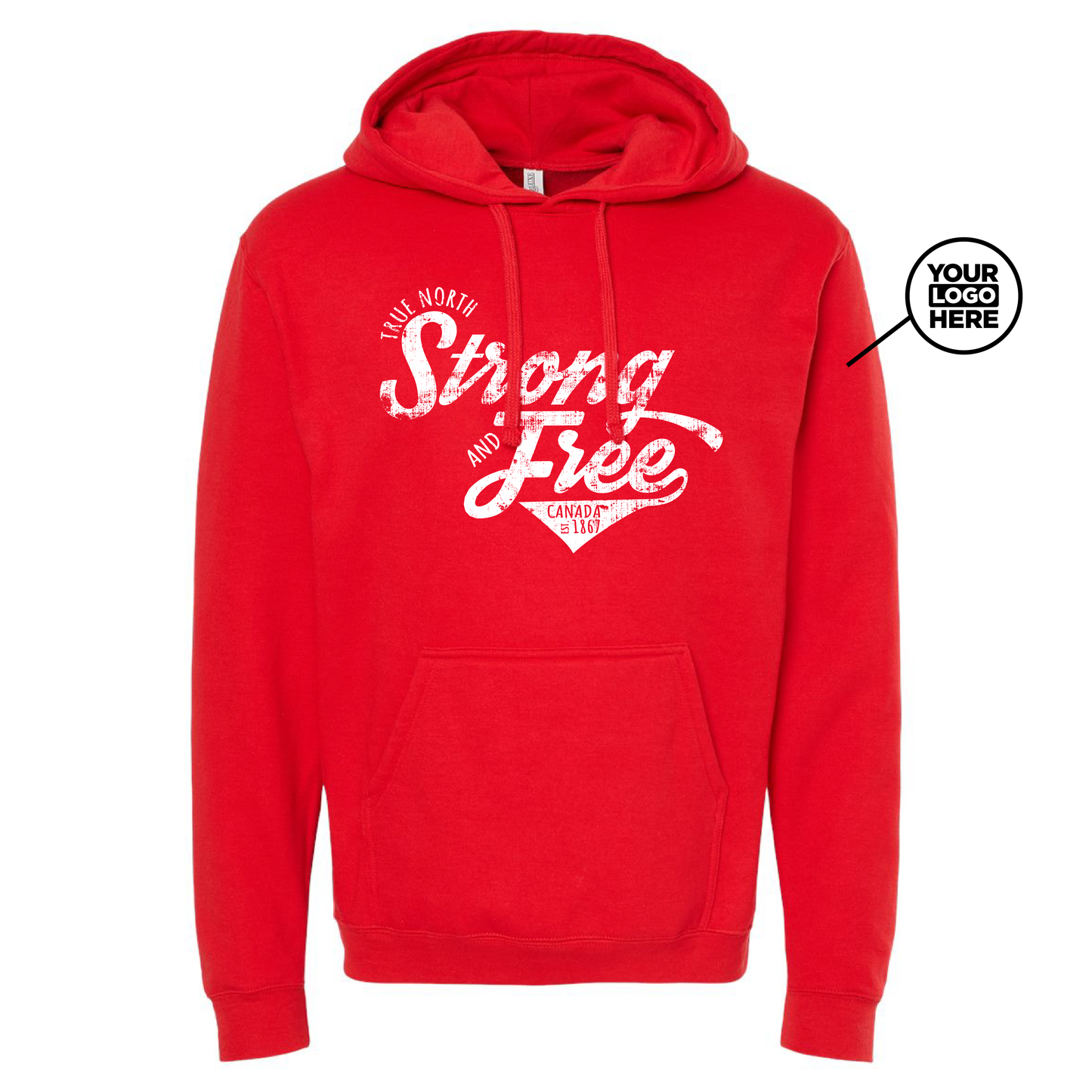 Unisex Pullover Hoody - Strong & Free