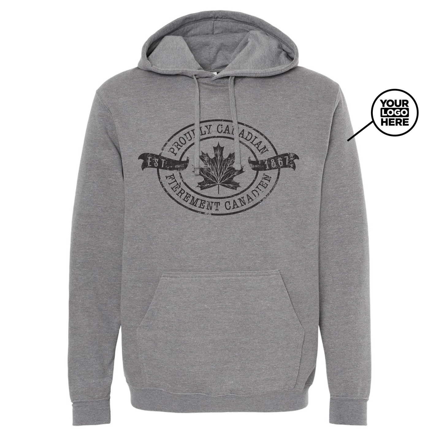Unisex Pullover Hoody - Proudly Canadian