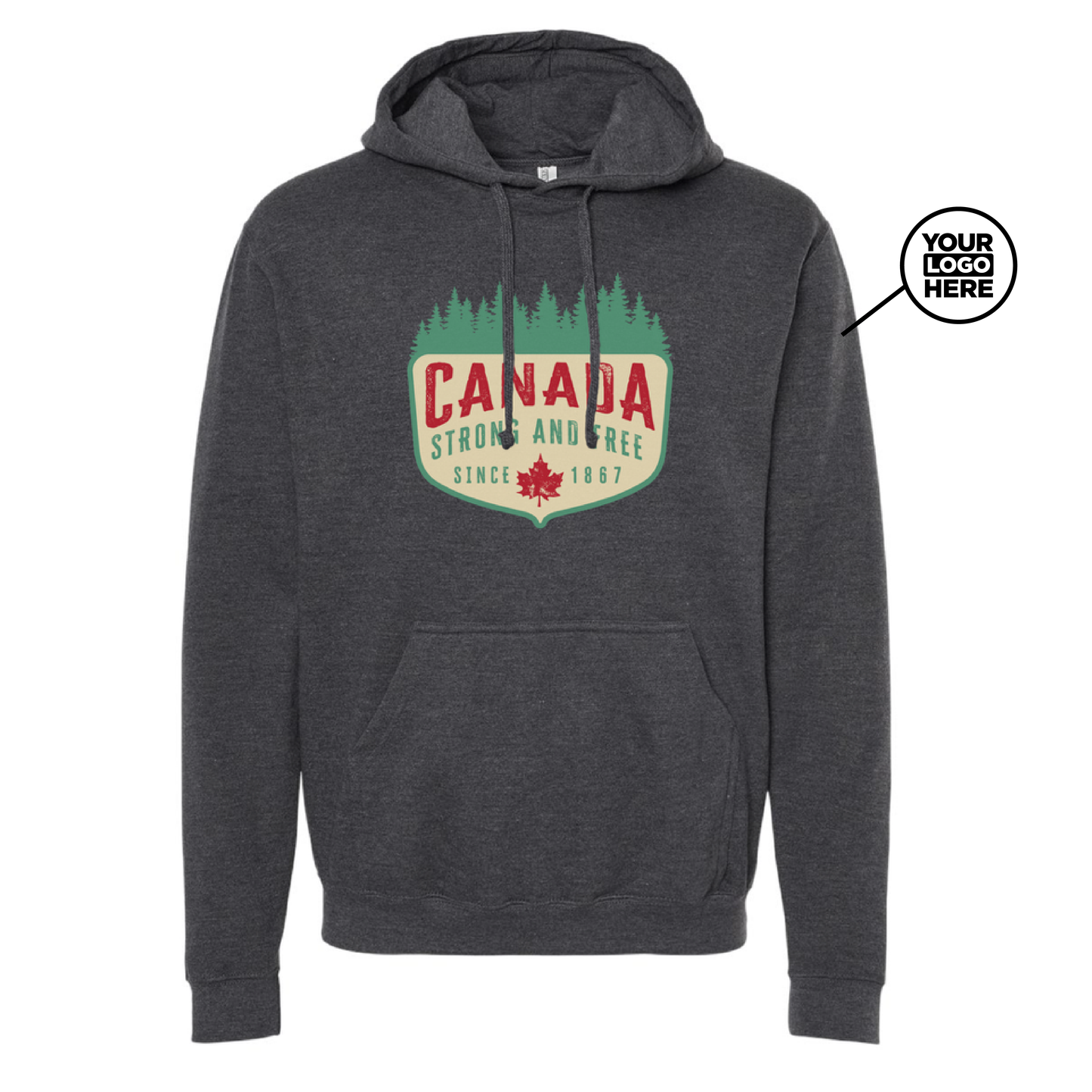 Unisex Pullover Hoody - Canada Forest