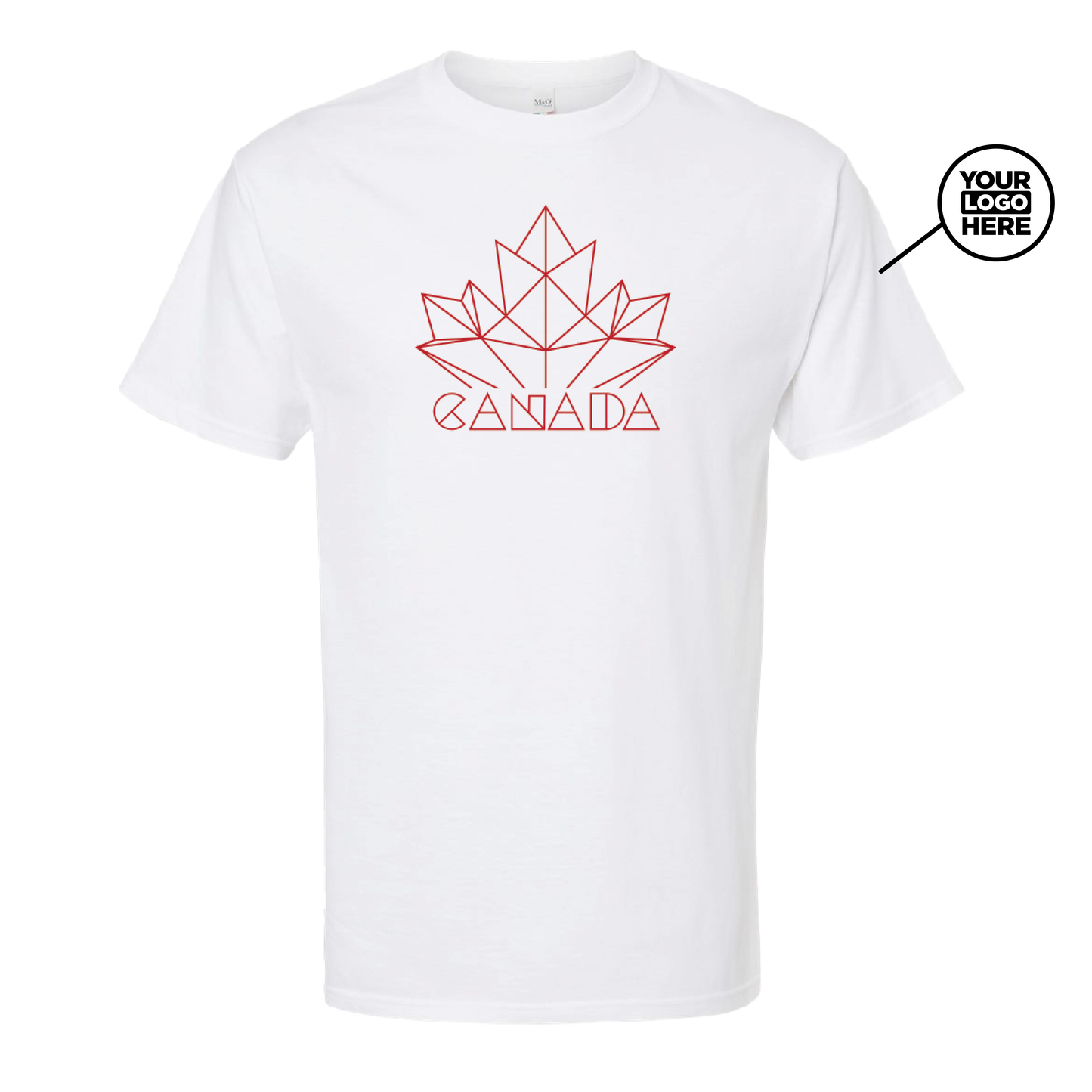 Unisex Soft Touch T-Shirt - Geometric Leaf